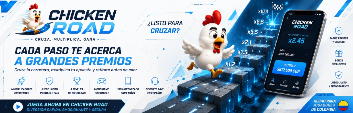 Banner horizontal de Chicken Road